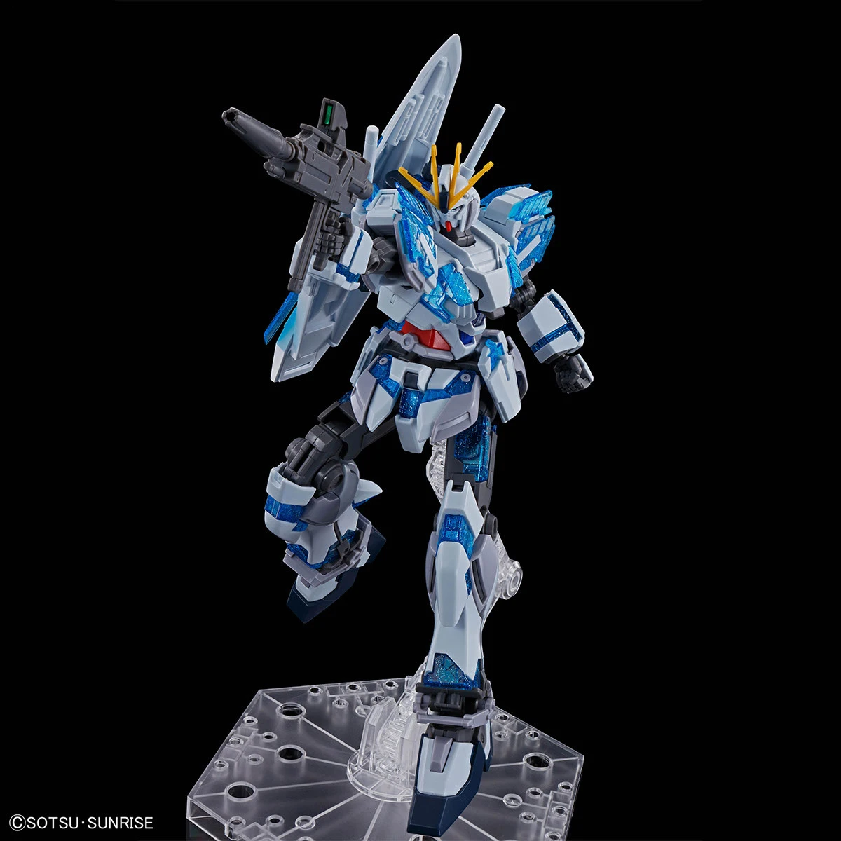 In Stock Original Bandai HGUC RX-9 NT Gundam C. Equipment Awakening Assembly Action Figure 1/144 Collectible Model Toys Gifts