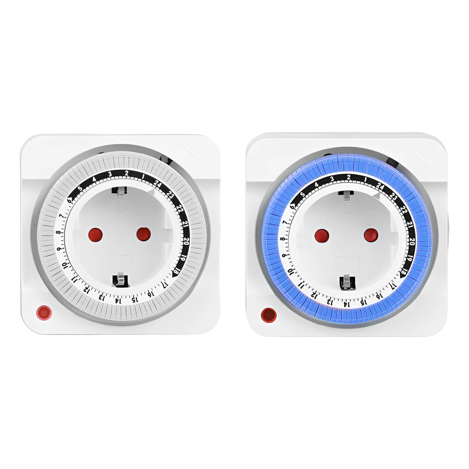 EU Plug 24-Hour Timer Socket with 15 Minute Intervals Timers Mechanical Countdown Outlet Charging Adapter 220V Universal Sockets