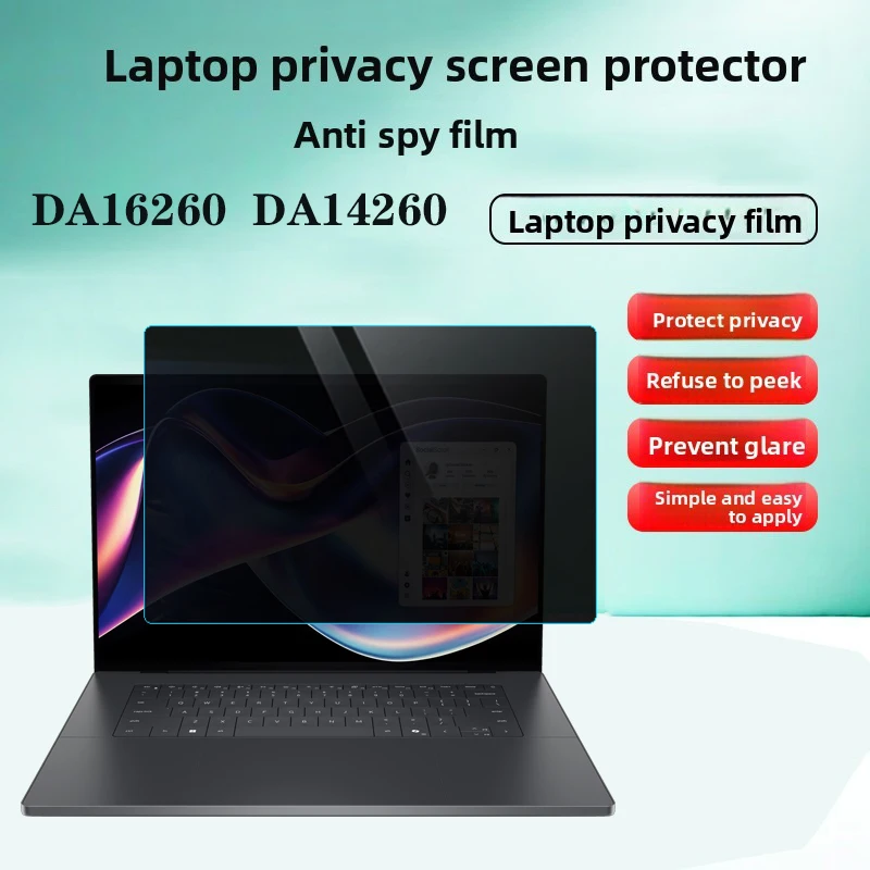 for Dell XPS 14 16 DA14260 DA16260 DA16250 Laptop XPS 13 9350 9345 Privacy Screen Protective Film Anti-Spy Anti-Peeping Film