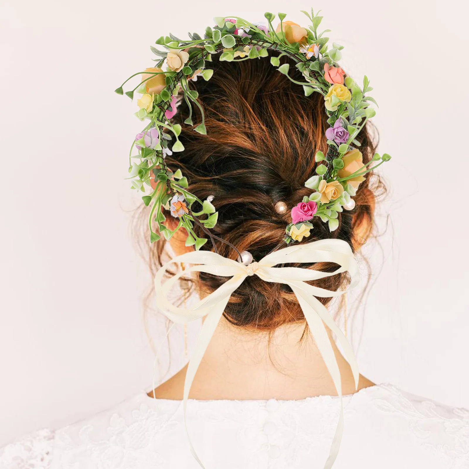 

Hawaiian Floral Headband For Kids Lifelike Flower Design Adjustable Lightweight Comfortable Fit Perfect For Fairy