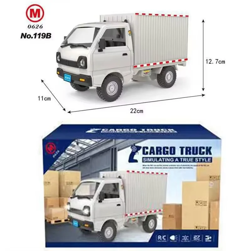 1:10/1:16 Wpl D12 Rc Car Simulation Drift Climbing Truck Led Light Cargo Rc Electric Toy Model For Christmas Surprise Gifts