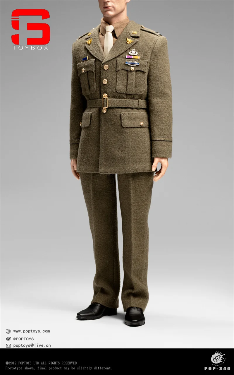 POPTOYS X40 1/6, uniforme de capitaine, costume, vêtements, modèle adapté à 12 pouces AL100046, figurine de soldat masculin, poupées corporelles, en Stock