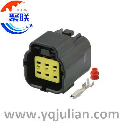 Auto 6pin plug 174262-2 wiring unsealed electrical connector with terminals and seals