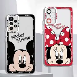 Disney Mickey Minnie Mouse phone Case for Samsung Galaxy A13 A14 A15 A23 4G 5G A24 A25 A33 A34 A53 A54 A73  Cover