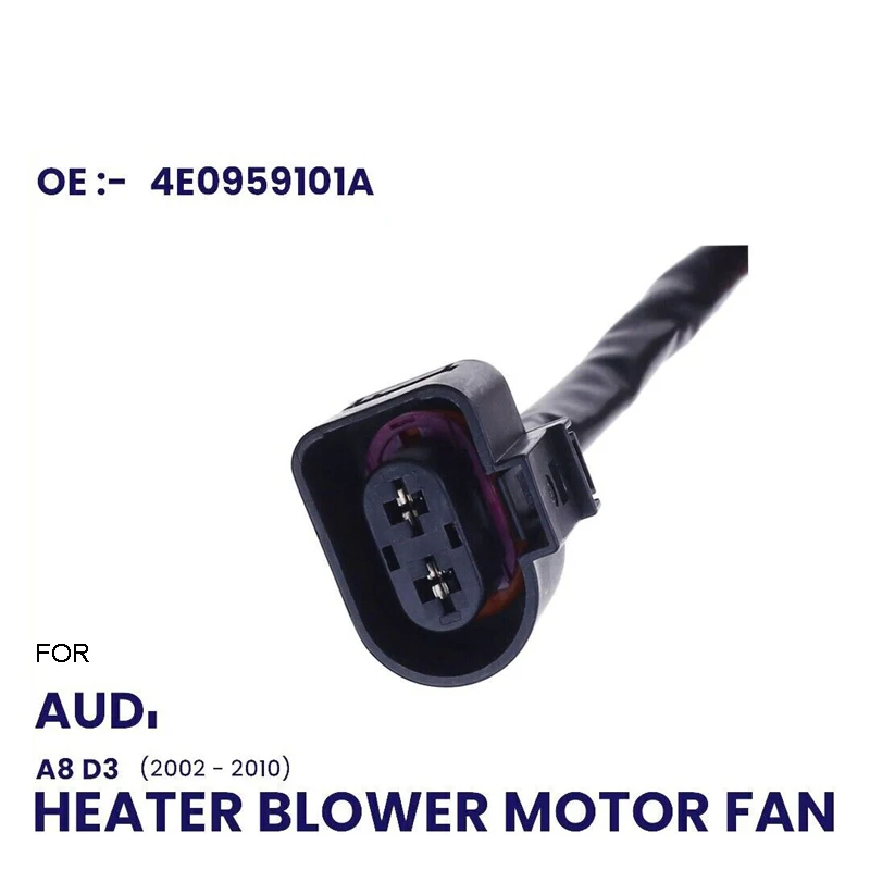พัดลมมอเตอร์เครื่องทำความร้อนสำหรับออดี้ A8 S8 4E 4E2 4E8 QUATTRO 4E0959101A 4E0959102A