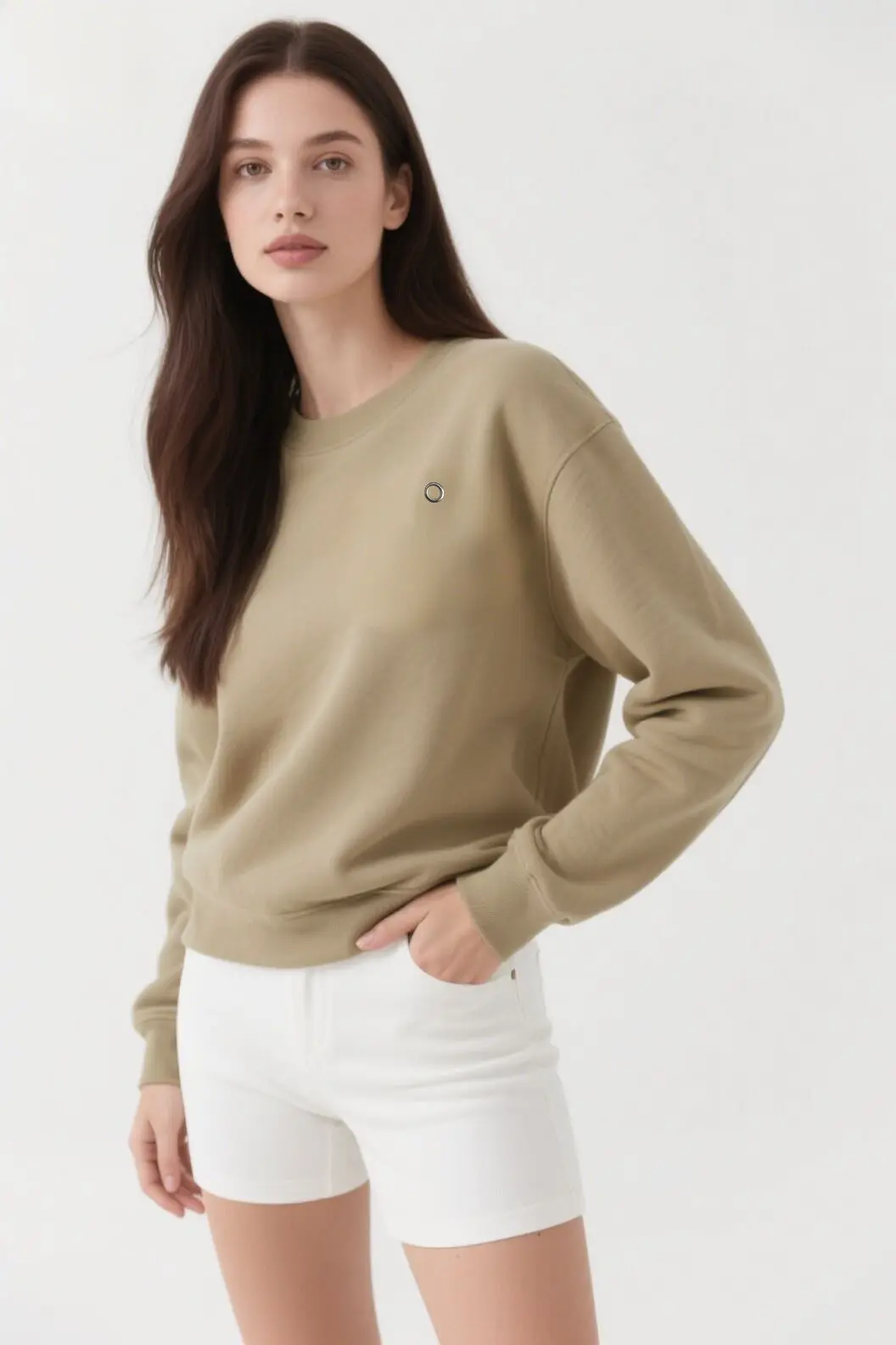 موضة جديدة 2025 سترة مريحة بشعار عاكس ثلاثي الأبعاد أمريكي ثقيل الوزن ورياضات غير رسمية فضفاضة لليوجا برقبة دائرية #6