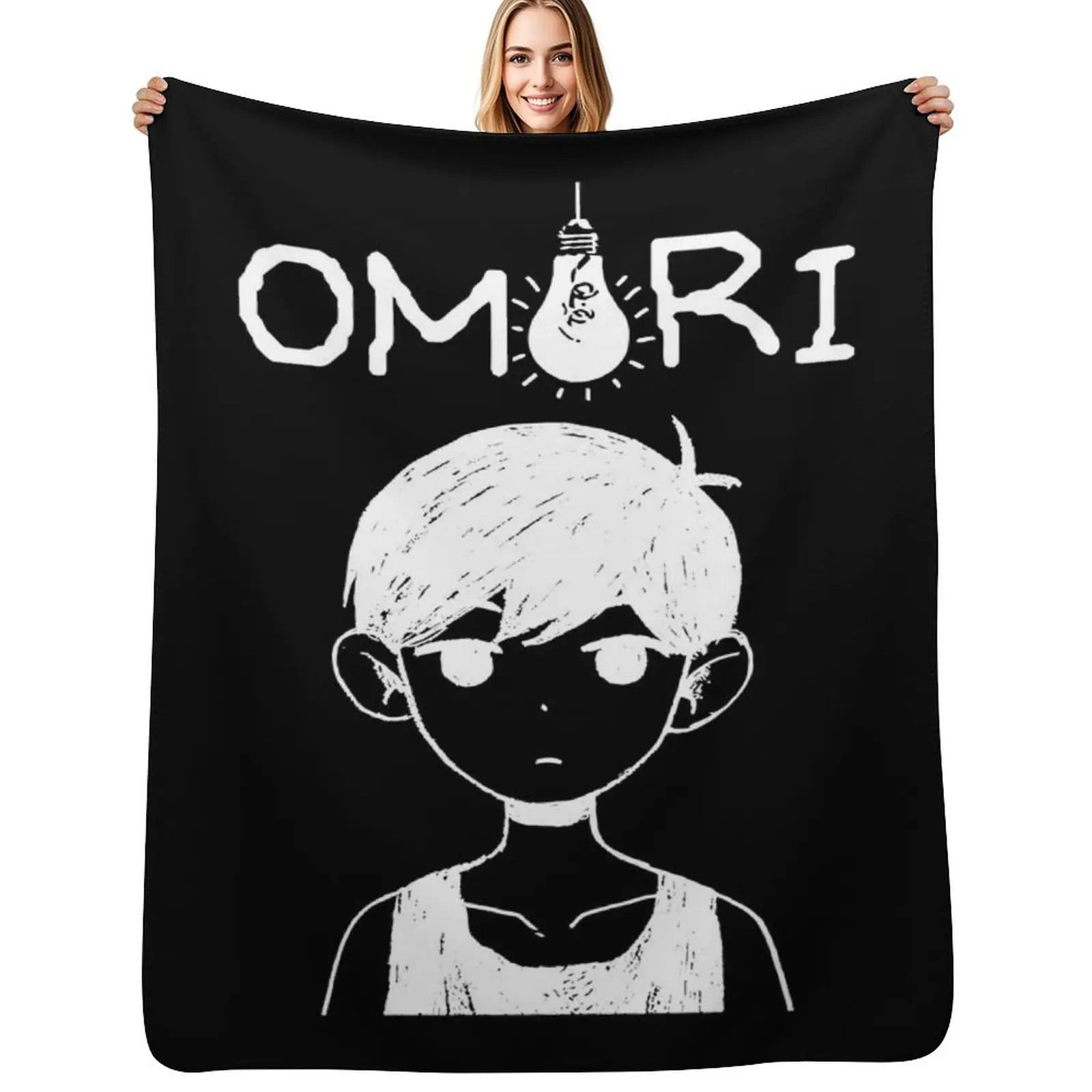 

Omori Merch Omori Throw Blanket Cozy Throw Blanket Birthday Gift for Him Her