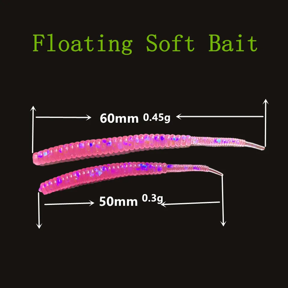 SWOLFY  AJING Soft Lure 0.3g/0.45g Rockfish Fishing Hooks Hook Swimbaits Jig Lure Wobber Worm Bait