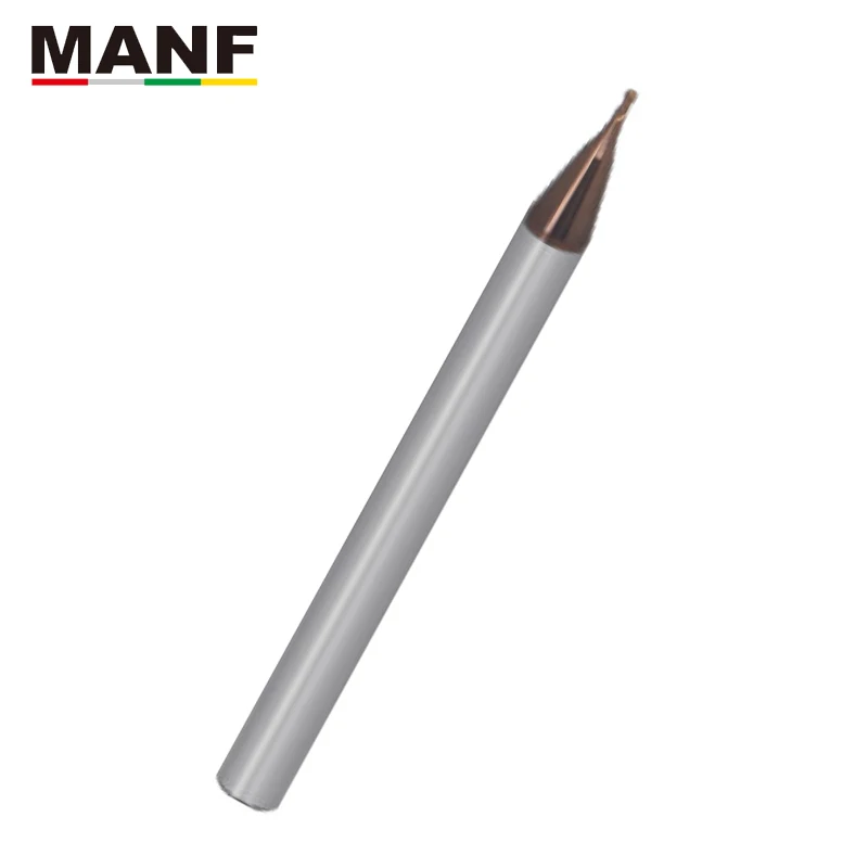 Manf fresa 4mm 6mm 8mm 2 flauta hrc70 pequeno diâmetro bola endmills tungstênio aço sprial bola nariz extremidade milll