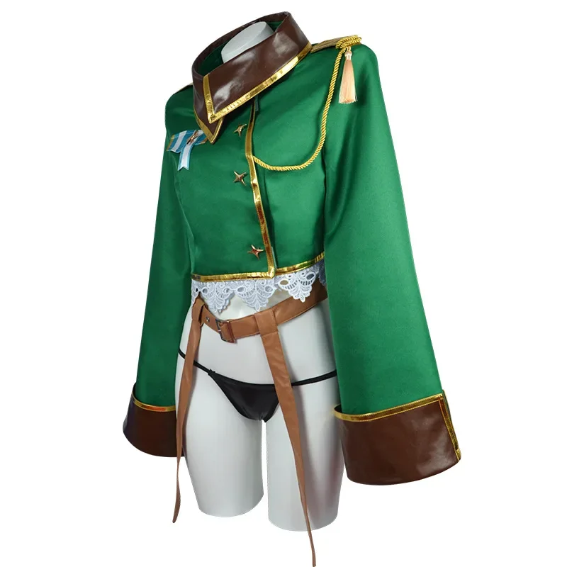 Anime Araga Kiwi Cosplay Costume Adult Women Girls Military Uniform Suit Halloween Party Outfit