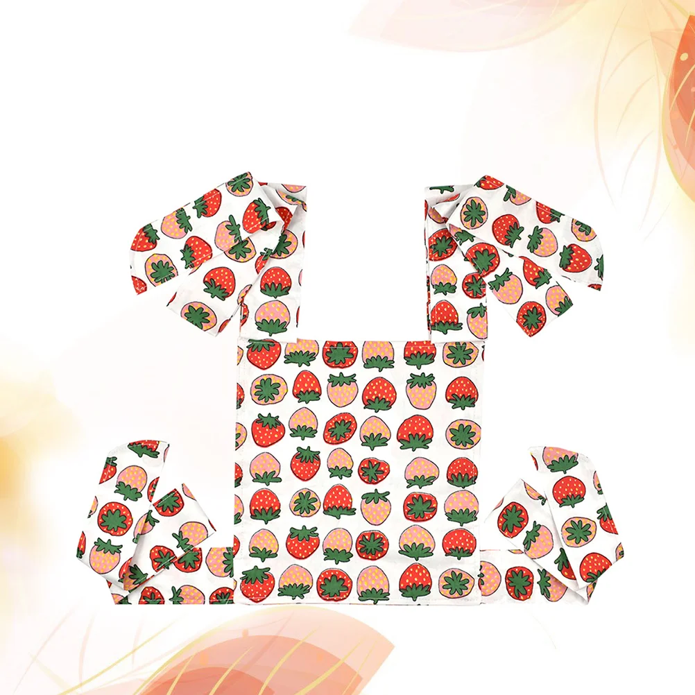 

Children's Sling Cotton Baby Toy Cartoon Red Strawberry Pattern Shoulder Sling Baby Carrier