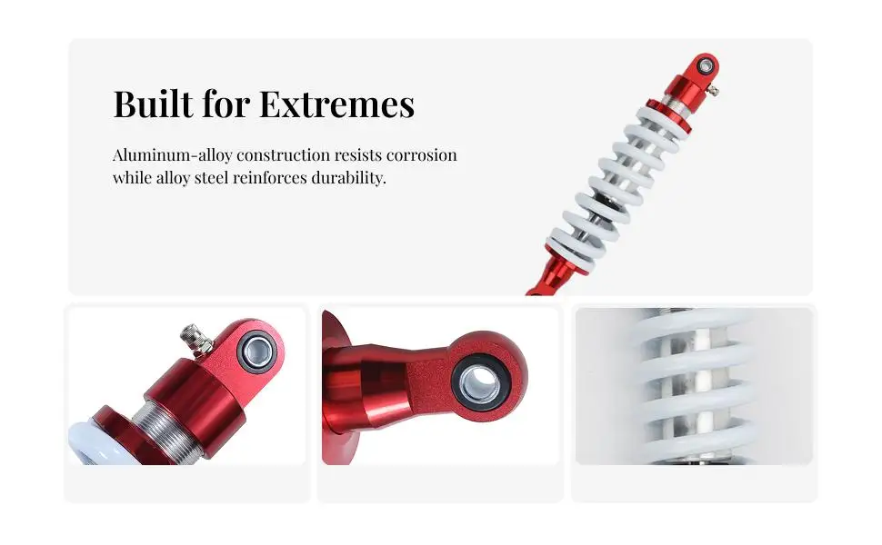 330mm Rear Shock Absorber Riding Accessories Hydraulic Shock Absorption Aluminum for Dirt Pit Bike