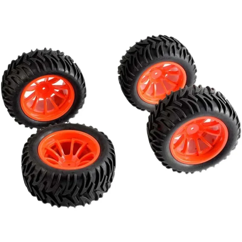 

4pc 1/10 Off-Road Car Truck Tires 55*120MM Plastic Wheel Rim Rubber Tyre for HSP HPI 94108 94111 94188