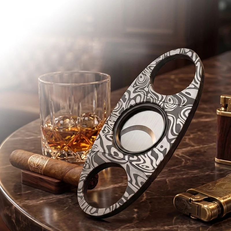 Stainless Steel Cigar Cutter Metal Classic Cutter Guillotine Cigar Scissors Gift Puncher Cutting Knife Cigar Accessory view 3
