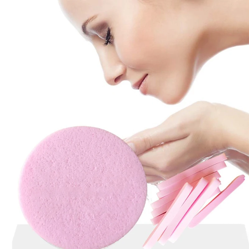 12pcs Compressed Face Wash Wash Face Sponge Pad Clean Face Exfoliating Disposable Sponge Puff