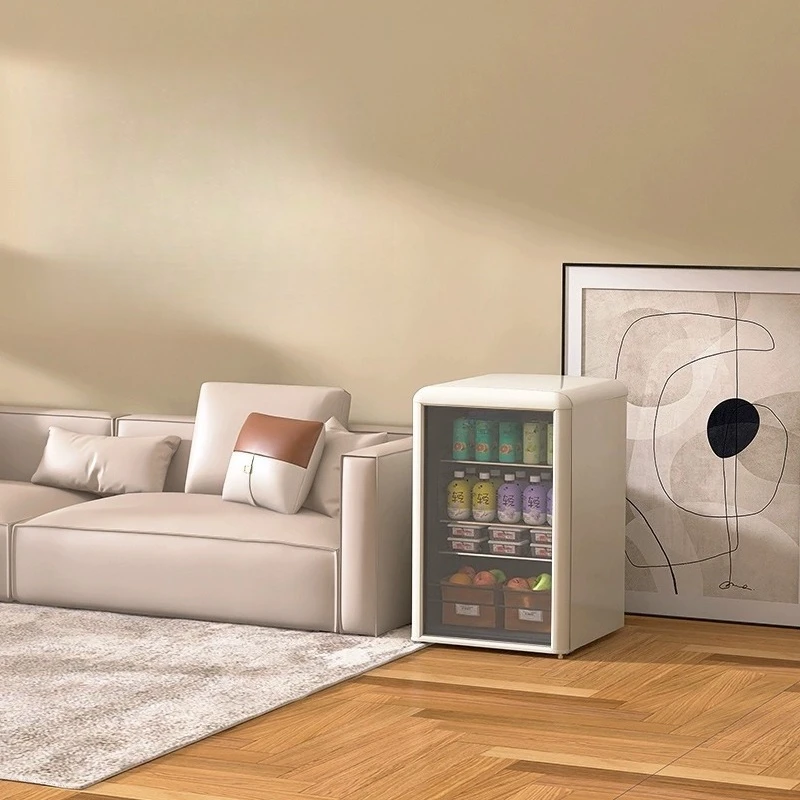 

Small refrigerator, refrigerator, fresh-keeping, beverage cabinet, transparent, glass, e-sports office.