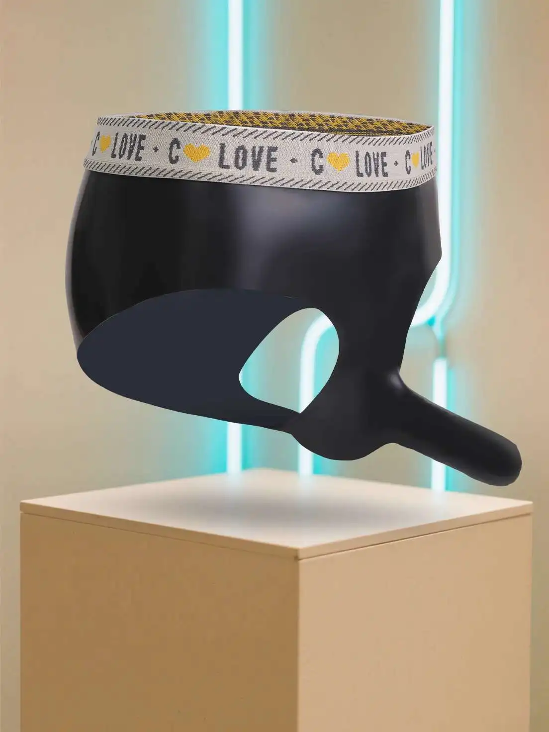 Latex Leather Underpants Men Lingerie Panties Plus Size Underwear Sexy Briefs