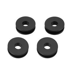 4Pcs Motorcycle Windshield Windscreen Bushing Grommet Set Black For Harley-Davidson Road King Softail Heritage EFI FLHR