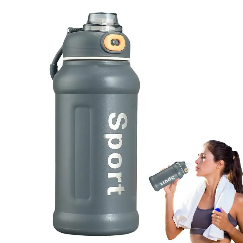 Gym Water Bottle Insulated 850ml Insulated Cold Drink Vacuum Bottle Double-Wall Stainless Steel Insulated Water Cup With