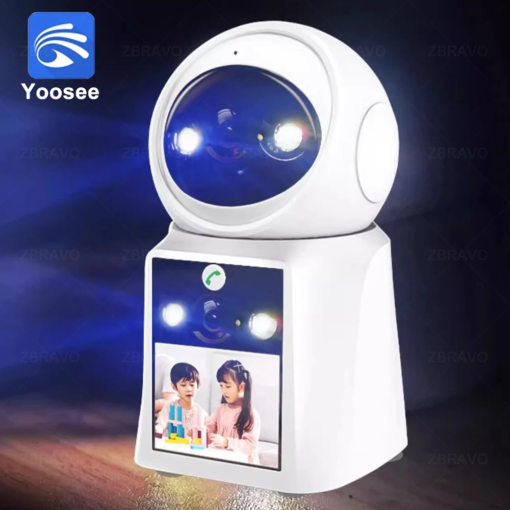 

Yoosee 4K 8MP Two Way Video PTZ Camera with LCD Indoor Home IP Camera 4MP Dual Lens Security CCTV Color Night Vision Ai Tracking