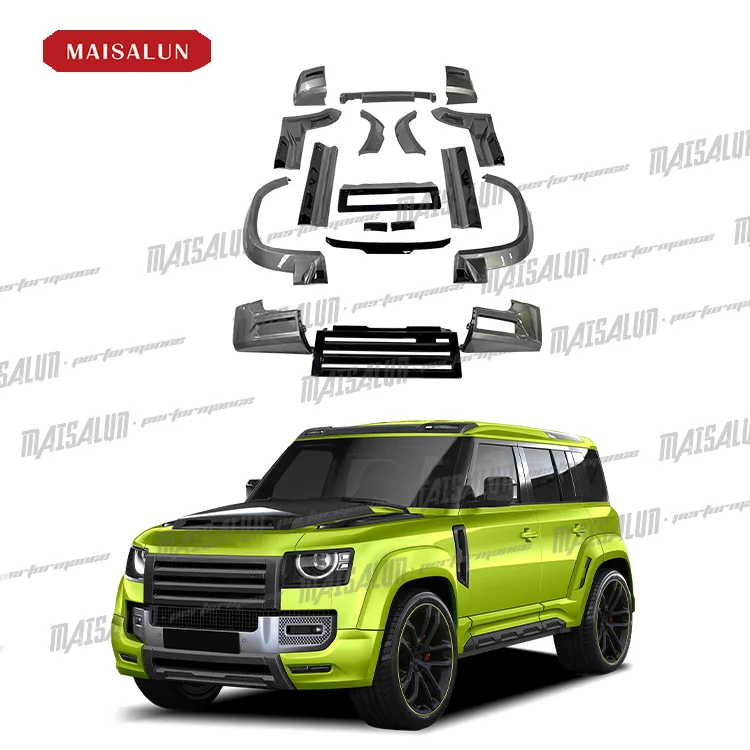 High Performance body kit for Land Rover Defender update to LM style with carbon fiber Spoiler grille