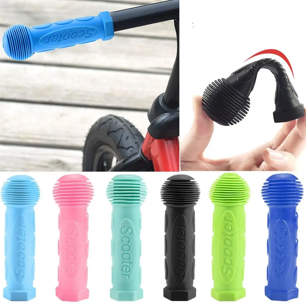 11cm Length Colorful Blue Red Anti-skid Skateboard Scooter Accessories Rubber Grip Children Bike Parts Handle Handlebar Grips