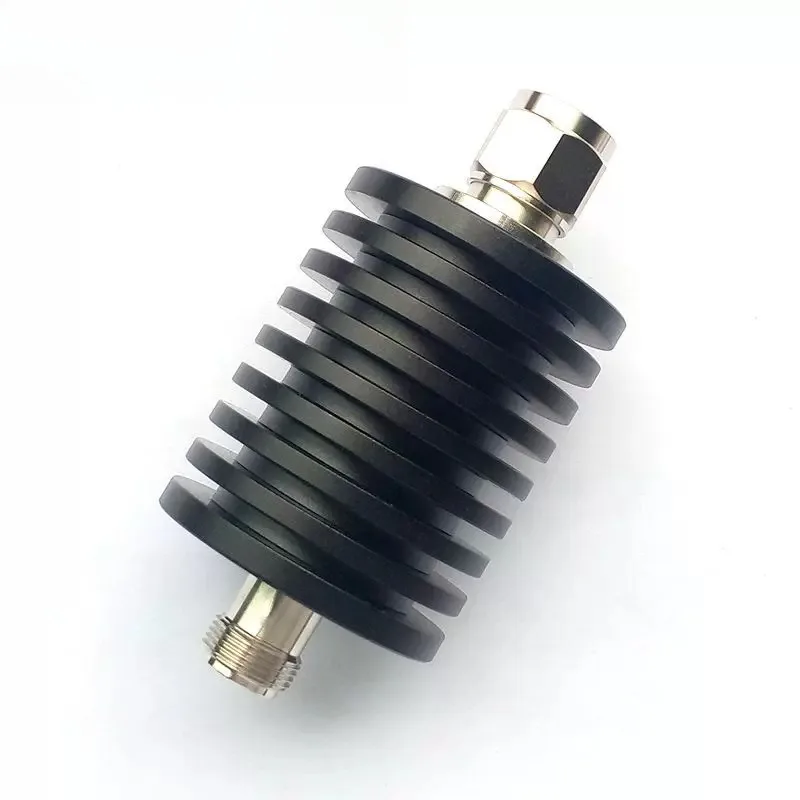 N Type Coaxial Fixed Attenuator DC 4GHz 50W 1 50dB For RF Amplifier Antenna Test