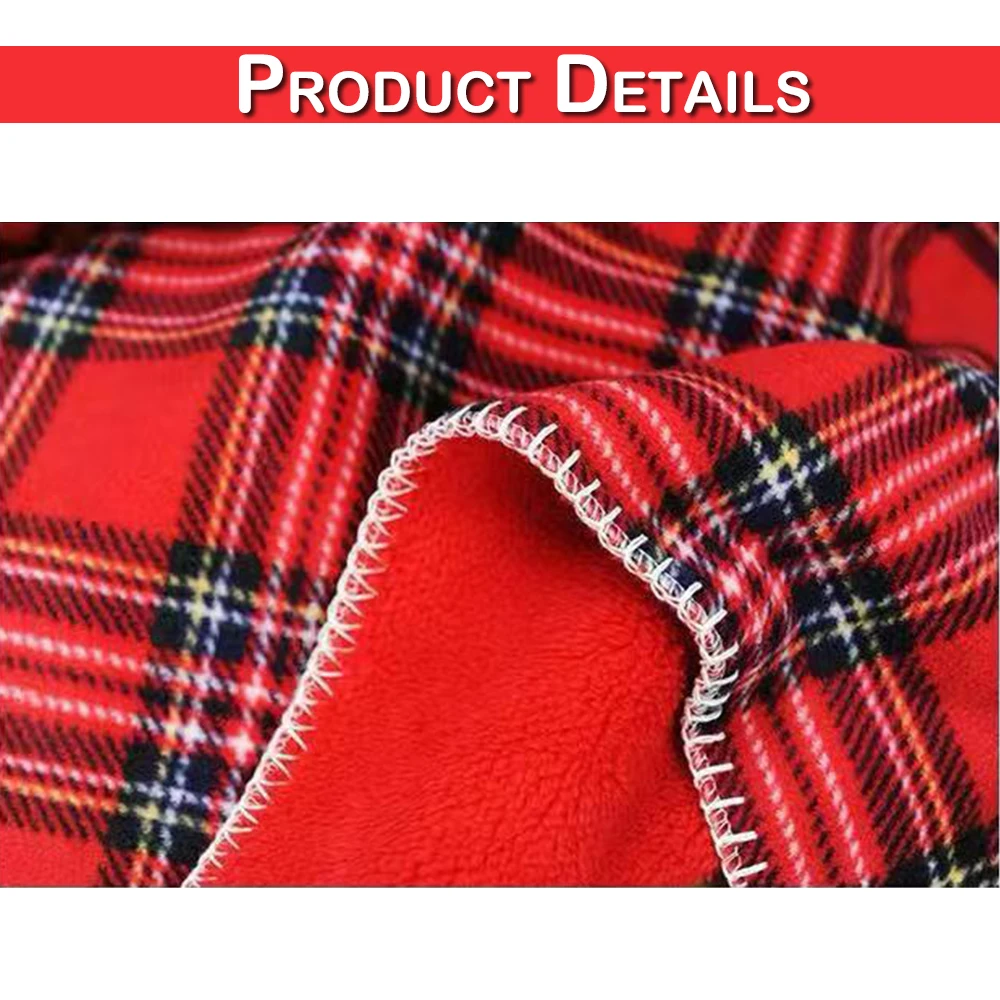 Christmas Throw Blanket Velvet Flannel Soft Plush Blanket Couch Sofa Bed Scottish Grid Blanket Winter Warm Wool Plaid Blankets