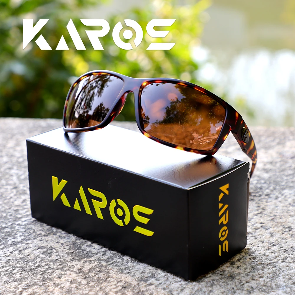 

KAROS Polarized Sports Leopard print Sunglasses Men Women Fishing Cycling Driving Mountaineering Chameleon Sun Glasses UV400