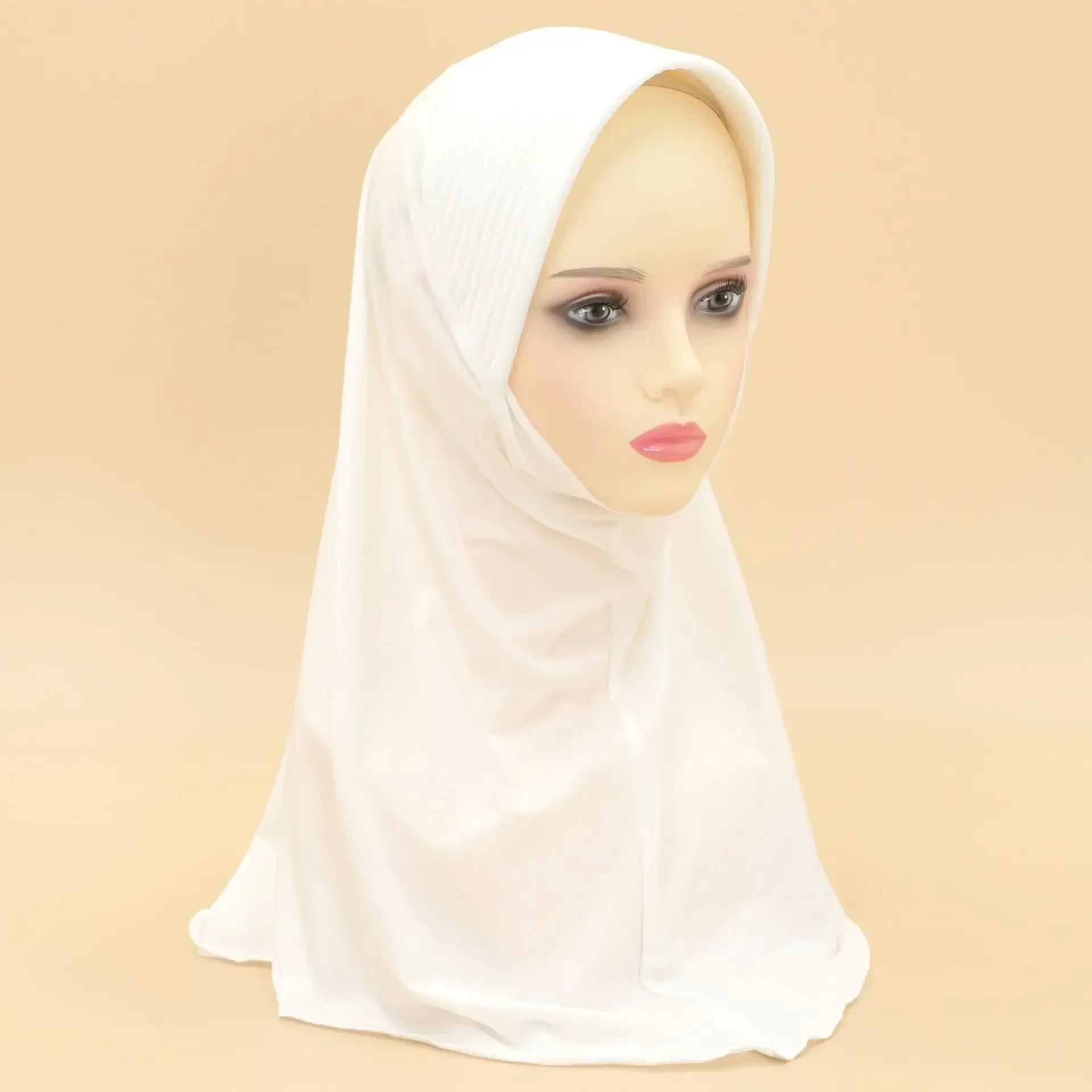 

Ramadan Muslim Hijab Instant Scarf One Piece Amira Islam Prayer Hat Women Head Wrap Turban Headscarf Niqab Nikab Pull On Hats