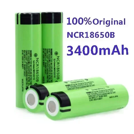 

100% Original Batería.recargable Nueva 18650,3400mah 3.7v NCR18650B 3400mah Herramienta Eléctrica LED