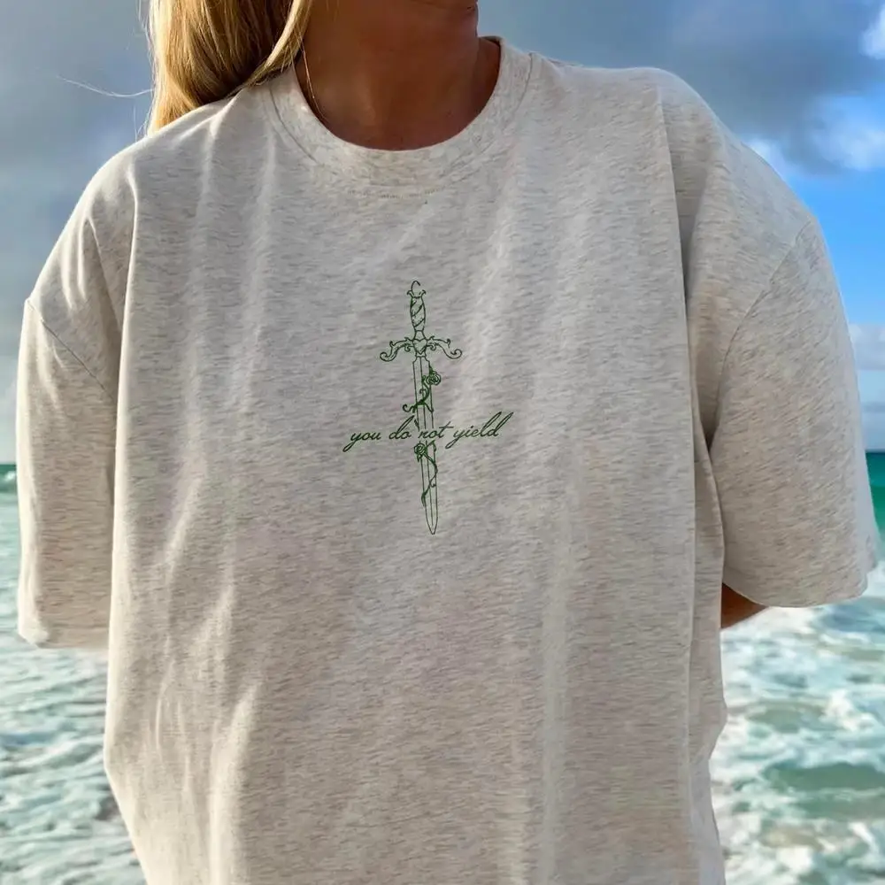 تي شيرت نسائي قطني قميص زجاجي عرش Aelin Galathynius أنت لا يكال روون ويتثورن دوريان مانون Blackbeak SJM قميص #5