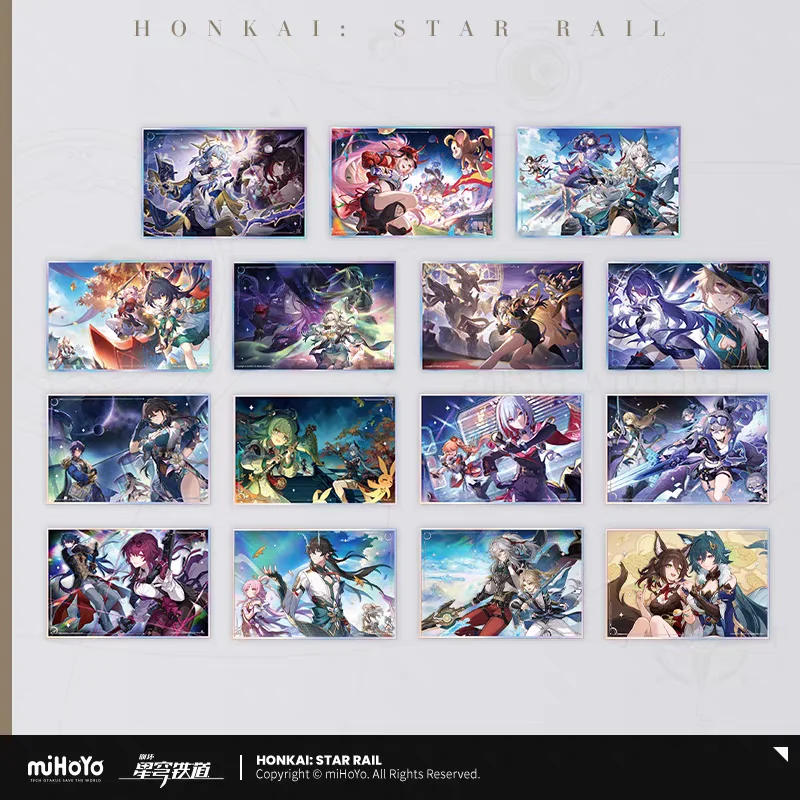 Pre Sale miHoYo Official Honkai Star Rail Starry Travel Series Acrylic Color Paper Anime Fashion Surrounding Cosplay Gifts 2