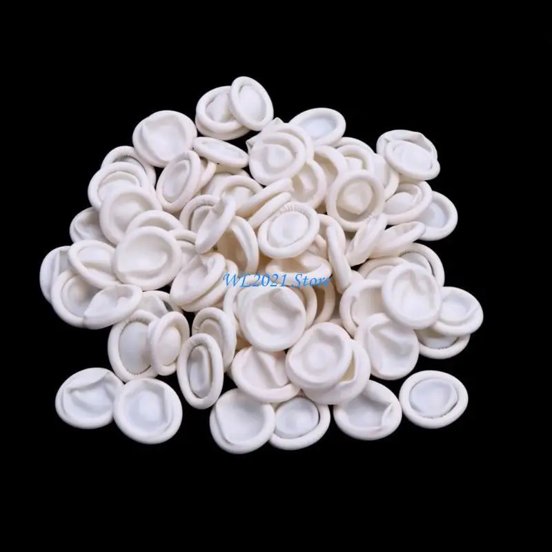 

G5GC Pack Of 50 Disposable Latex Finger Cots Finger Protector For Jewelry Repairing