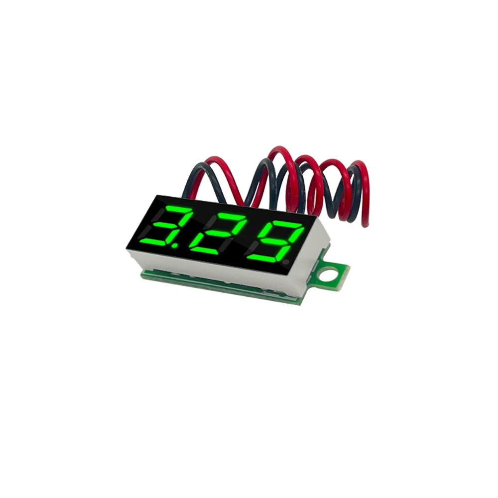 0.28 Inch DC LED Digital Voltmeter 0-100V Voltage Meter Auto Car Mobile Power Voltage Tester Detector 12V Red Green Blue Yellow