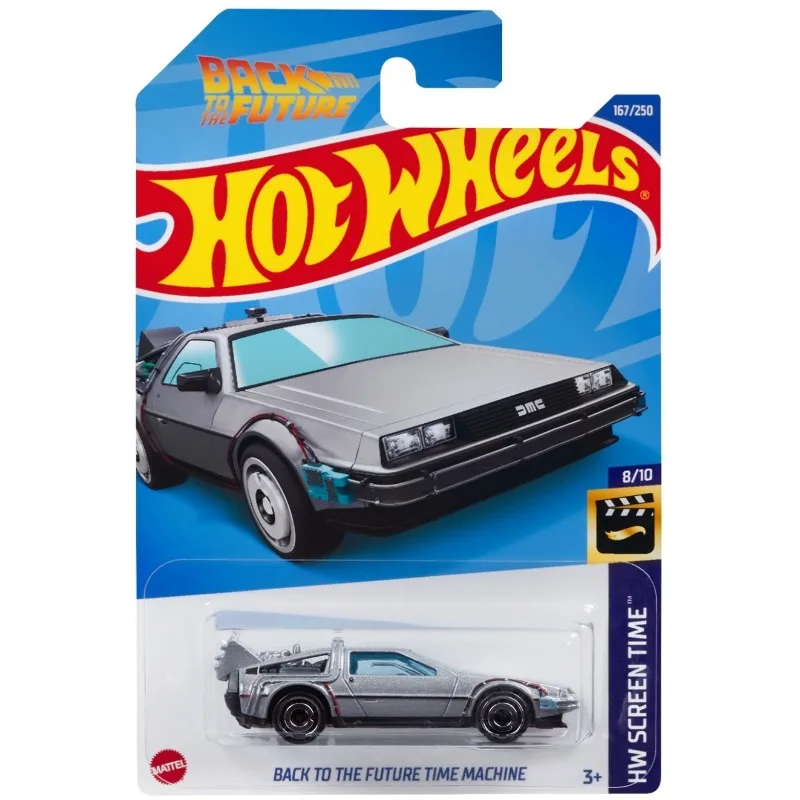 Free Shipping Original Hot Wheels Back To The Future Time Machine 1:64  Diecast Cars HotWheels 1/64 Model Car Toy Kids Toys Boys