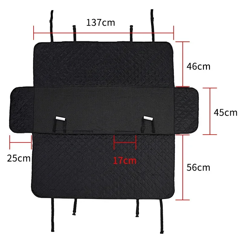 Car Dog Cushion Stain-resistant Removable Rear Pet Cushion Waterproof Non-slip Non-staining Pet Dog Car Cushion