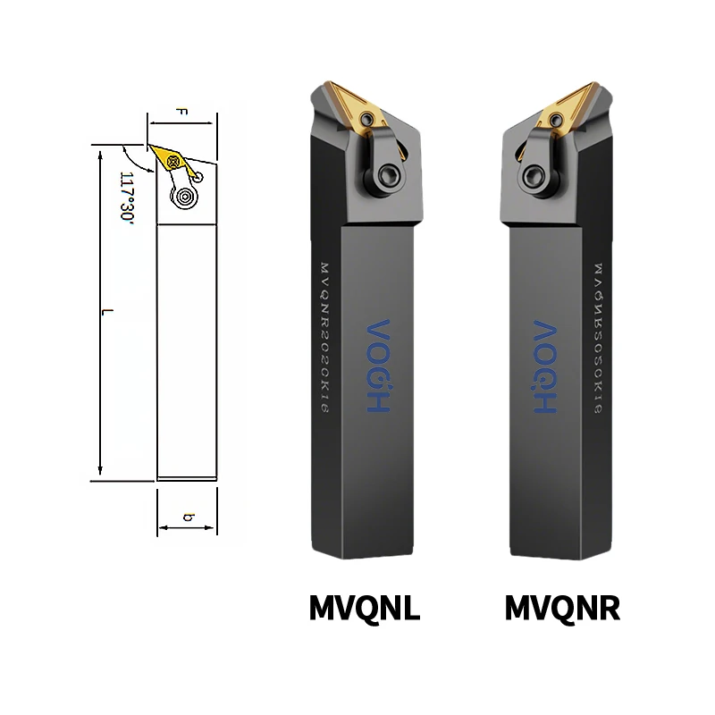 VNMG16 أداة حامل MVJNR MVJNL MVQNR MVQNL 1616K16 2020K16 2525M16 3232P16 CNC الخارجية تحول أداة رغوة القاطع حامل #3