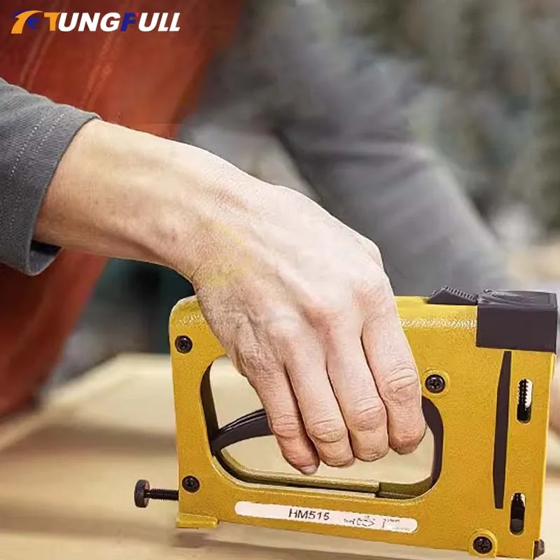 HM515 Manual Nail Gun Frame Gun Nailer  Furniture Production Interior Decoration Leather Product Nail Gun Tools