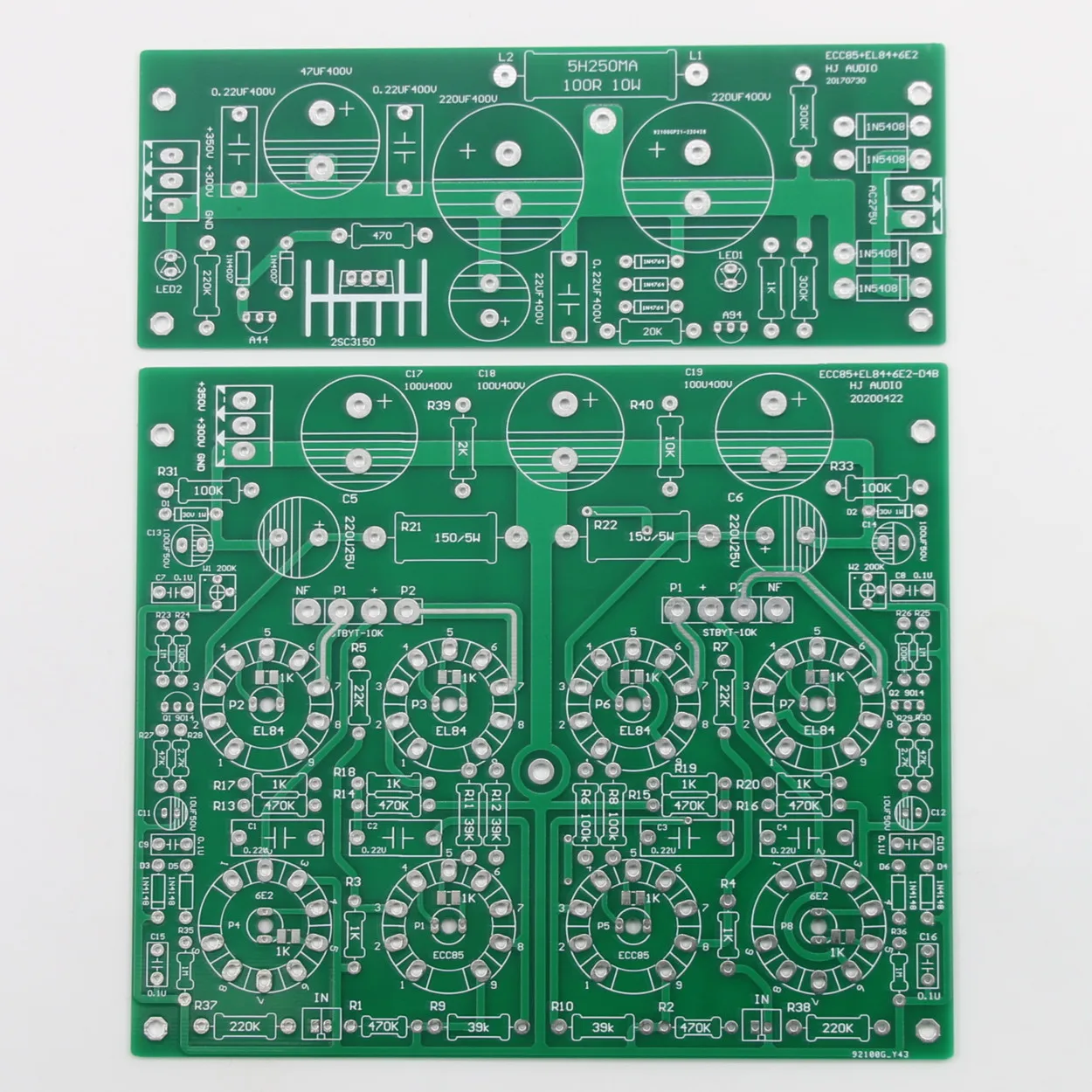 ST-EL84PP EL84+ECC85+6E2 Tube Push-pull Power Amplifier Board PCB 2*13W Home Audio Sound Amp