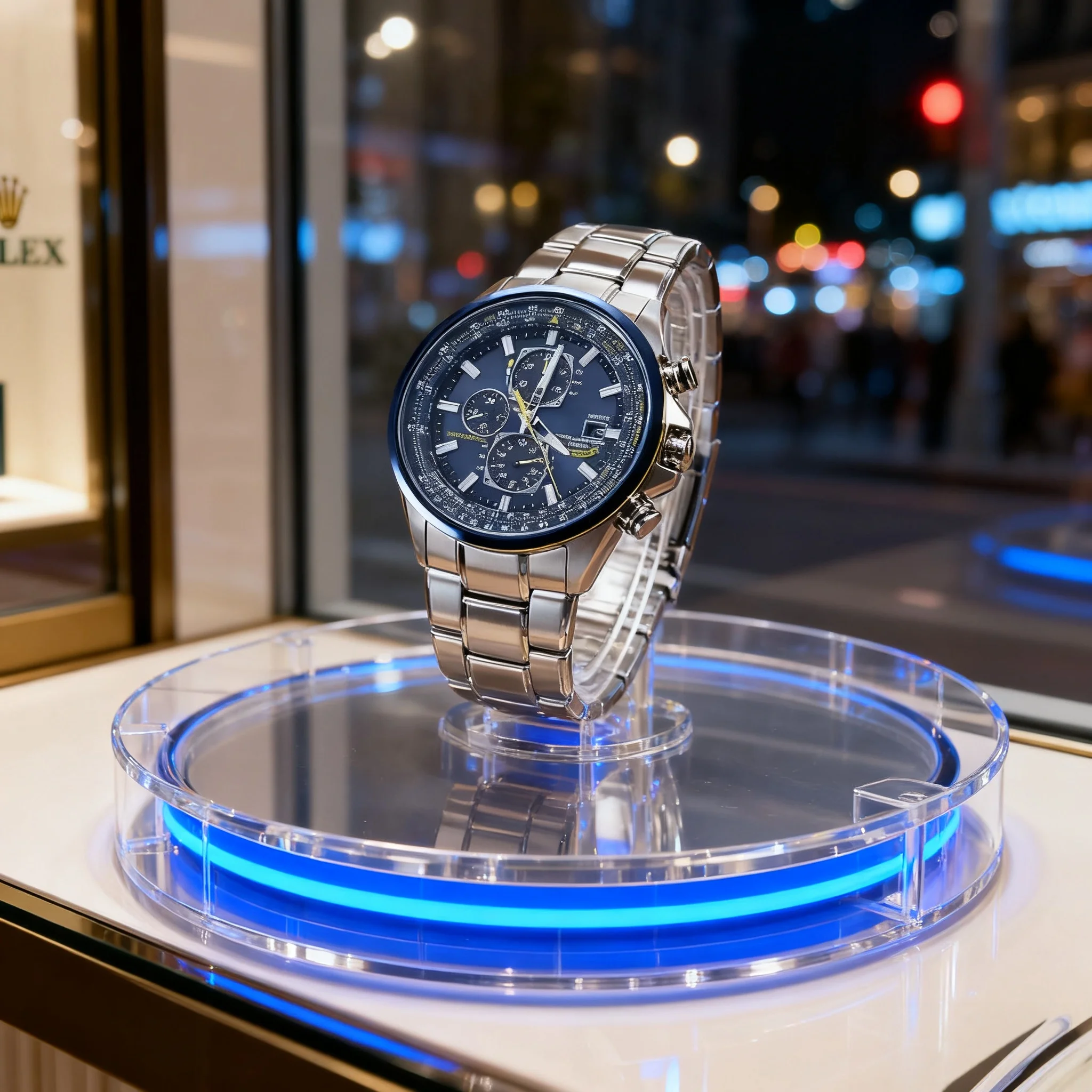 

Оригинальные роскошные мужские часы Wtches, мужские роскошные кварцевые наручные часы, радио, многофункциональные деловые часы, рождественский подарок для мужчины