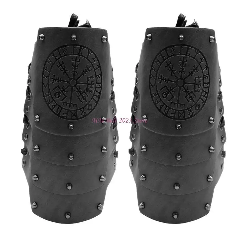 49me hommes Totems Stumes bracelet pour les fêtes, festivals costumes industriels Brown Medieval Cosplay