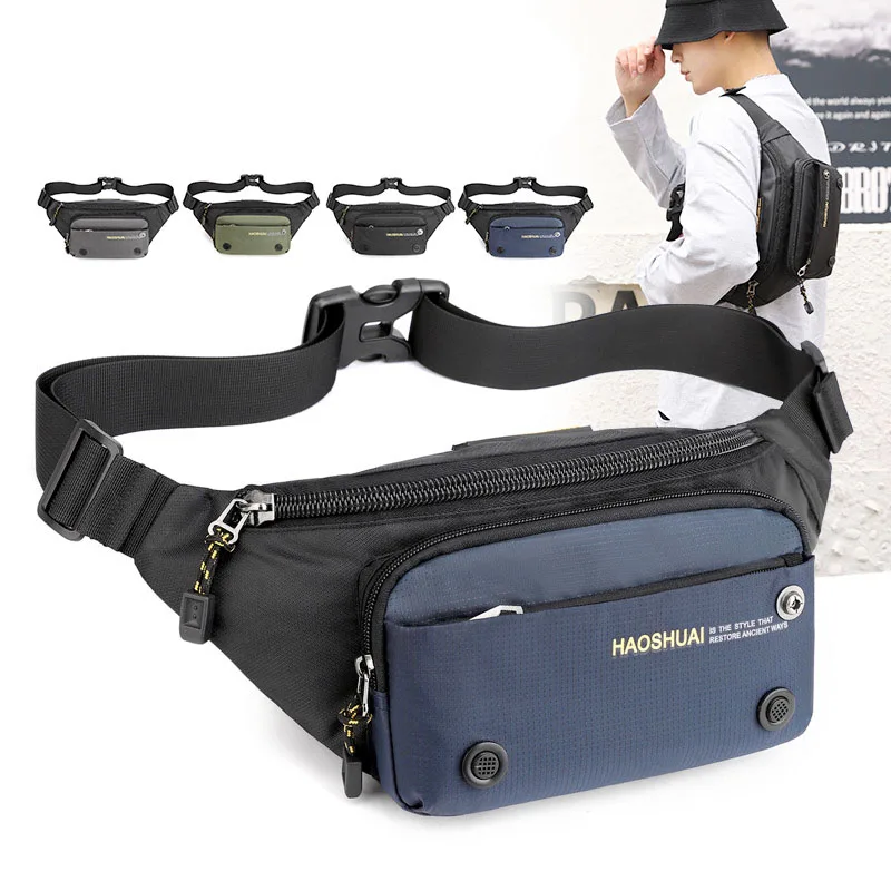 

Ultra Thin Nylon Waterproof Crossbody Bag Lightweight Outdoor Climbing Waist Pack Large Capacity Sling Shoulder Chest Bag