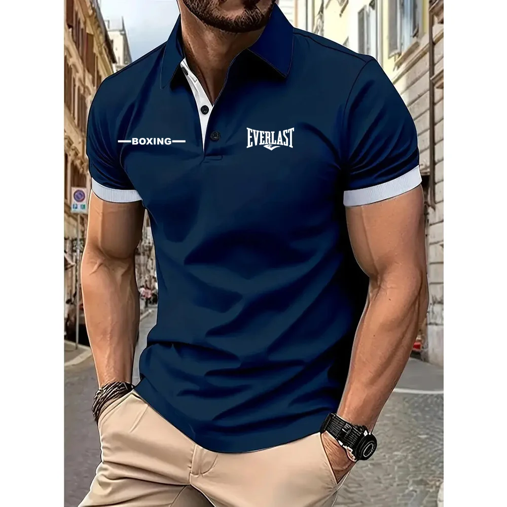 Summer's Best-Selling Men's Striped POLO Shirt 3D Men's T-Shirt Casual Comfort Street Style golf Men's clothes Tops Striped Polo