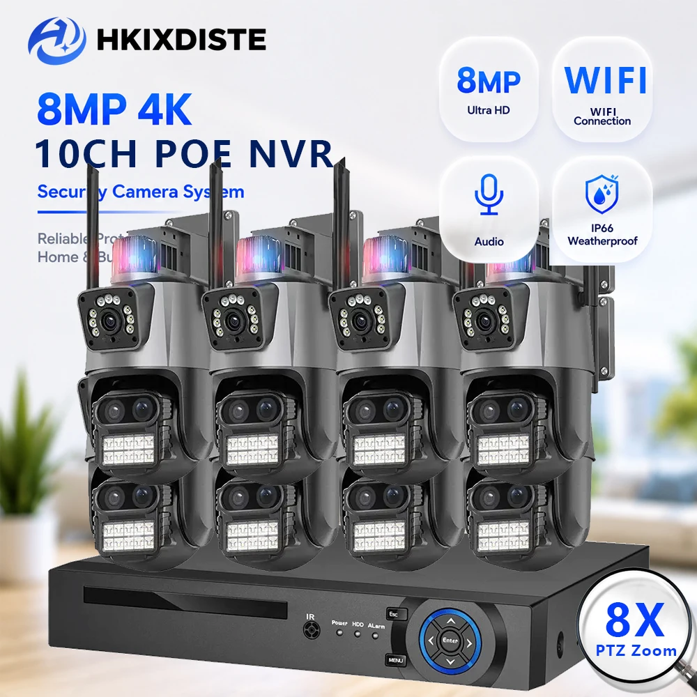 Nvr Kit 8 Channel - XMEye 10CH 4K 8MP POE NVR