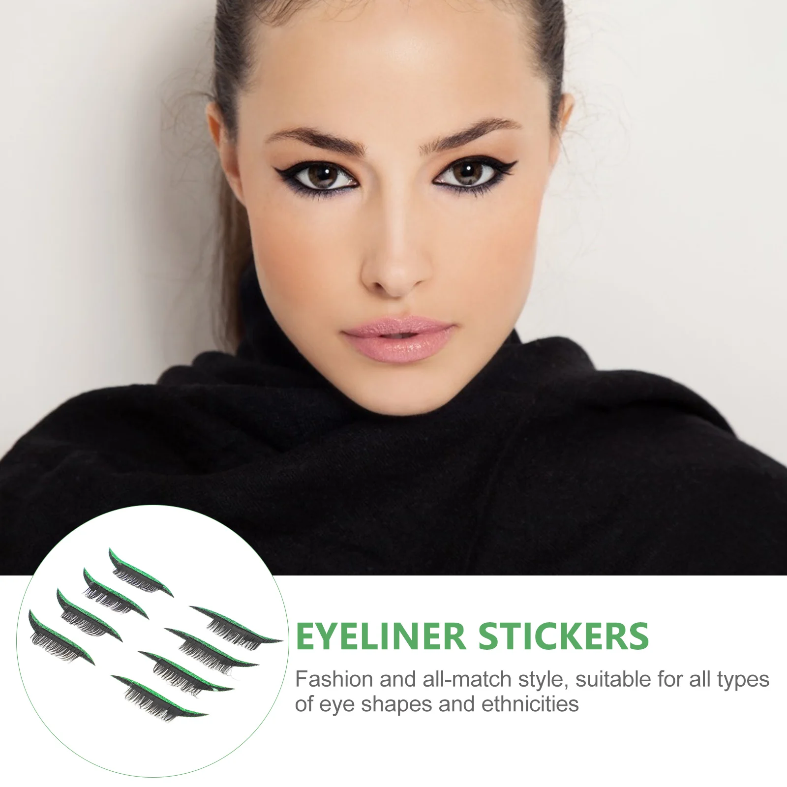 

4 Pairs Eyelashes Sticker Invisible Adhesive Waterproof Plastic Eyeliner Tape Eye Line Sticker Strip Makeup