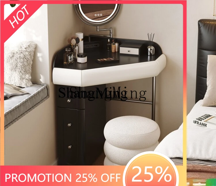 

FG good-looking medieval style solid wood corner dressing table corner dressing table integrated makeup mirror