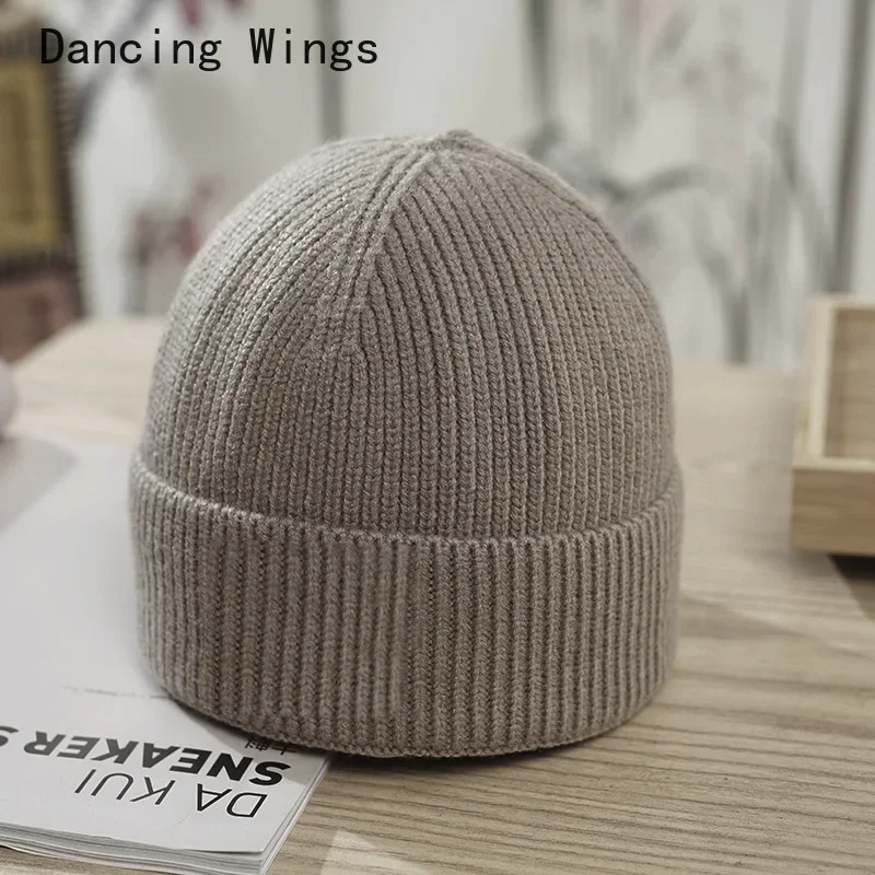 Hat Winter Solid Color Light Plate Knitted Hat for Women Korean Fashion Warm Cross-border Wool Hat for Men