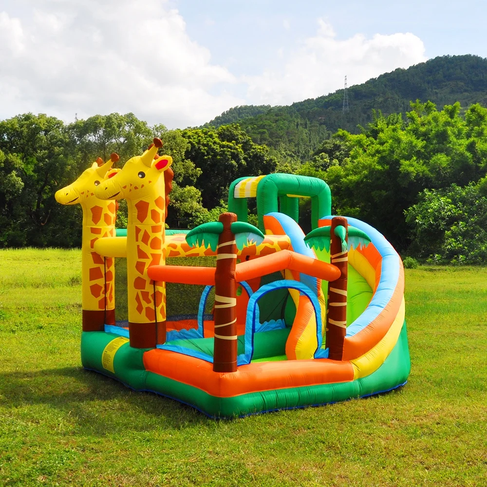 Sika Deer Inflatable Barrier Bounce House Castle Climbing Wall Slide Bounce Area Inflatable House Air Cushion Ocean Ball Pit