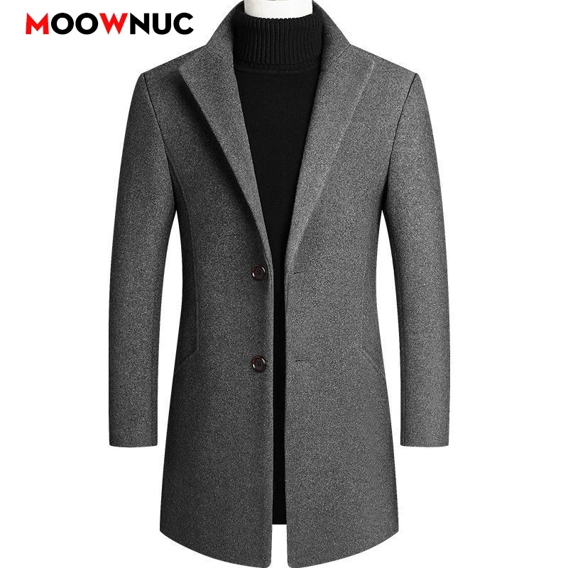 

Men Wool Coat Men Autumn Men's Clothing Overcoat Men's Woollen Trench Coat Winter Warm Overcoat Male Long Coat Mens Jacket